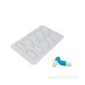 Блистерна опаковка с капсули за медицински хапчета с 10 кухини